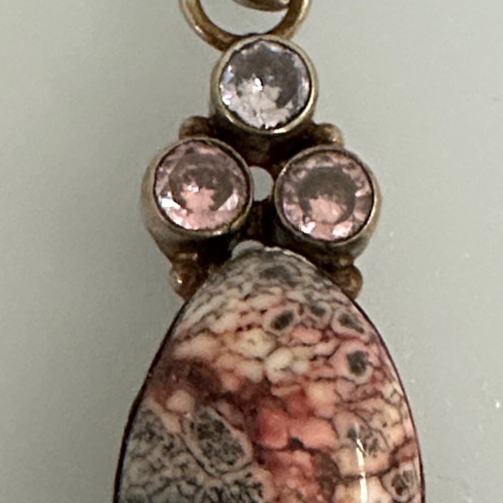 Elegant 925 sterling silver amethyst Garnet Russia stone Color Pendant - Picture 4 of 8